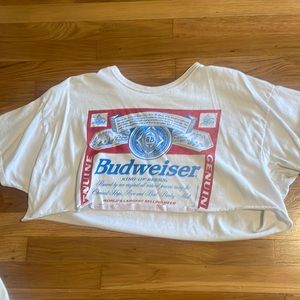 budweiser crop top